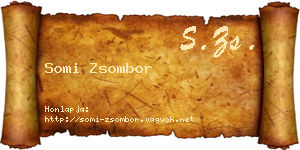 Somi Zsombor névjegykártya