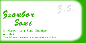 zsombor somi business card